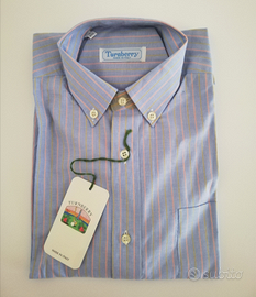 Camicia manica lunga in cotone a righe