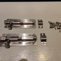 Chiavistello per porta in acciaio inossidabile x2