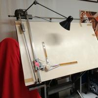 Tavolo da disegno BIEFFE con tecnografo ZUCOR