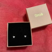 Orecchini Stroili Oro Bianco 375 Farfalle