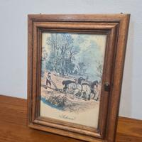 Portachiavi in legno con cornice