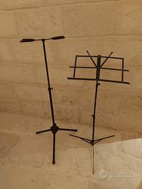 Porta chitarra e leggio porta spartito