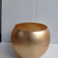vaso foglia oro 