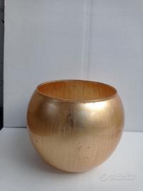 vaso foglia oro 