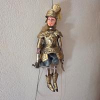 Pupo Siciliano Artigianale Paladino Armato Dorato