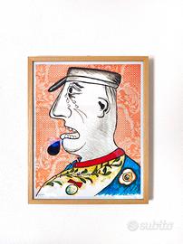 Enrico Baj "Le Grande Charles" - Grafica Vintage