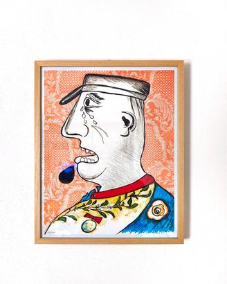 Enrico Baj "Le Grande Charles" - Grafica Vintage