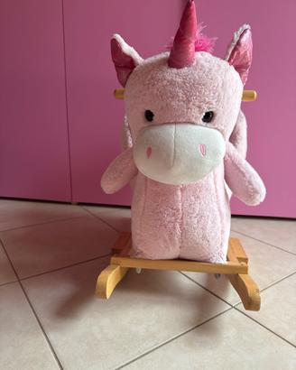 Unicorno dondolo in peluche Max & Sax poltroncina