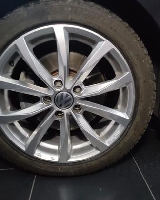 cerchi 17 e gomme 4 stagioni vw golf