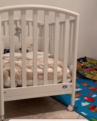 Lettino pali bianco