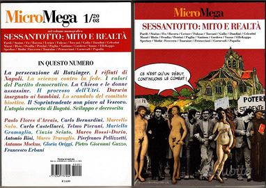 MICROMEGA n. 1/2008 + SESSANTOTTO: MITO E REALTÀ