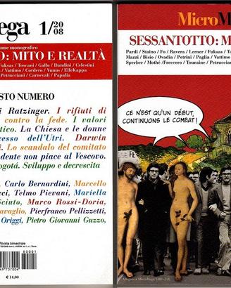 MICROMEGA n. 1/2008 + SESSANTOTTO: MITO E REALTÀ