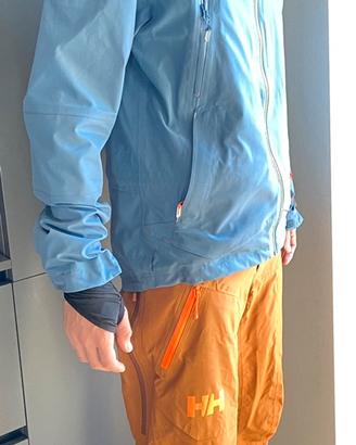 Completo sci giacca pantaloni guscio