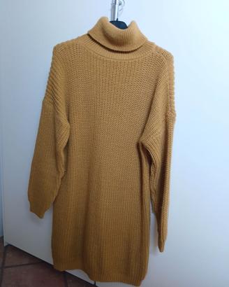 Vestito da donna invernale color senape