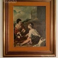 Quadro Murillo - Ragazzi che giocano ai dadi