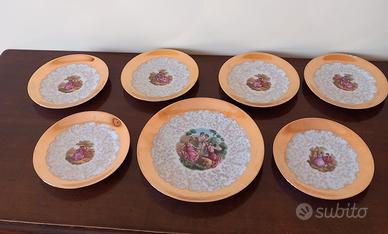 servizio piatti da dolce vintage