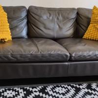 Coppia divani in pelle