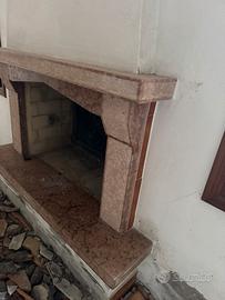 2 camini in marmo rosso verona prezzo per tutti 2