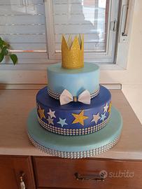 Torta finta di compleanno