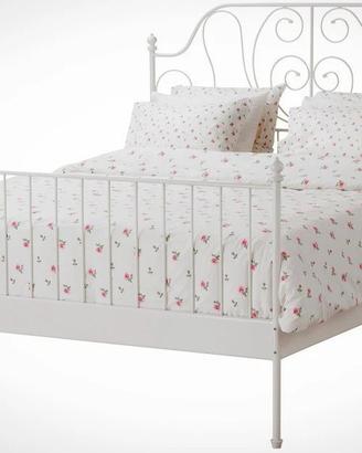 Letto alla francese IKEA Leirvik bianco 