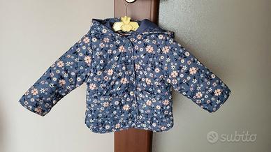 Giubbino leggero bambina 6-9 mesi 74 cm floreale