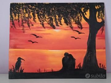 Quadro acilico COPPIA al tramonto
