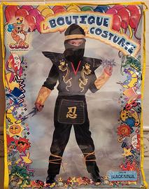 Costume carnevale Black Ninja  taglia 10-12  an