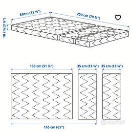 Materasso allungabile ikea 