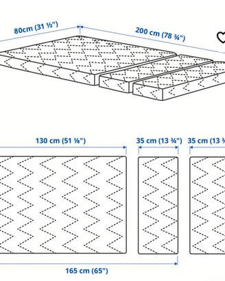 Materasso allungabile ikea 