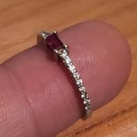 FEDINA ORO 18 K, DIAMANTI E RUBÍ 