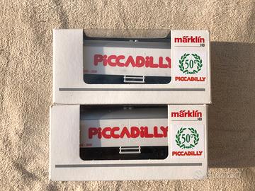 trenini MARKLIN vagoni merci PICCADILLY 50°