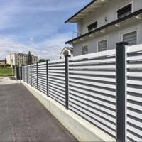 Recinzione in acciaio finitura verniciata