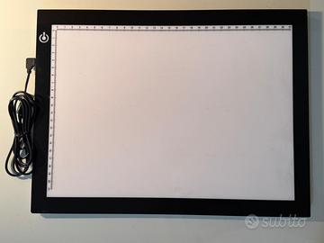 Tavolo luminoso per disegno artistico LED A4