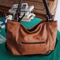 Borsa artigianato fiorentino in vera pelle marrone