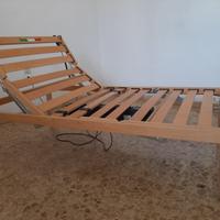 Letto con rete doghe legno 100x190