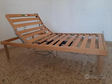 Letto con rete doghe legno 100x190