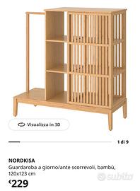 Guardaroba a giorno Ikea Nordkisa