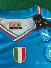 SSC NAPOLI maglia gara home,blu scudetto tricolore