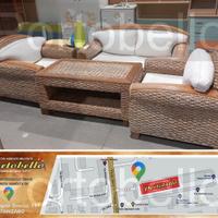 Codice: 267569 SALOTTO DA ESTERNO IN RATTAN E BAM