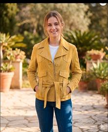 Giacca Vintage MAX&Co. in Vera Pelle Scamosciata -