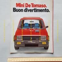 Innocenti Mini De Tomaso 1980 depliant originale i