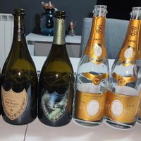 bottiglie champagne vuote