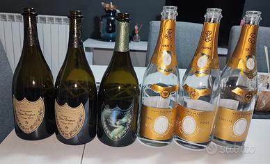 bottiglie champagne vuote