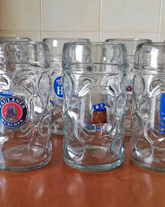 "Bicchiere-Boccale da 1 litro varie marche x birra