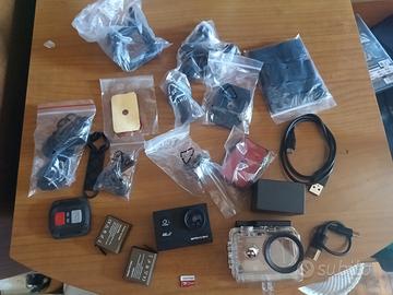 Action CAM 4k + microSD + Kit sport + Selfie stick