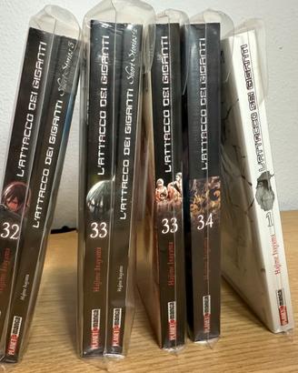Lotto manga lim Edition variant attacco giganti