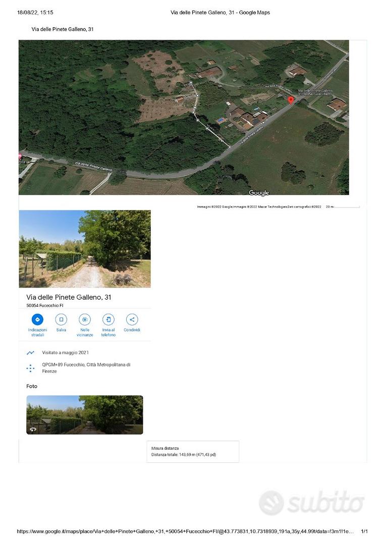 Terreno 2h e rudere 300mq Galleno Fucecchio (FI) - Altro