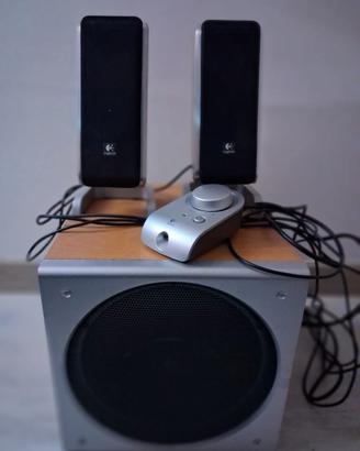 Casse Logitech 2.1 Z3 Modello Leggendario in Legno