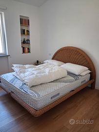 Camera da letto in rattan
