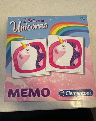 Clementoni memory unicorno + 4 anni